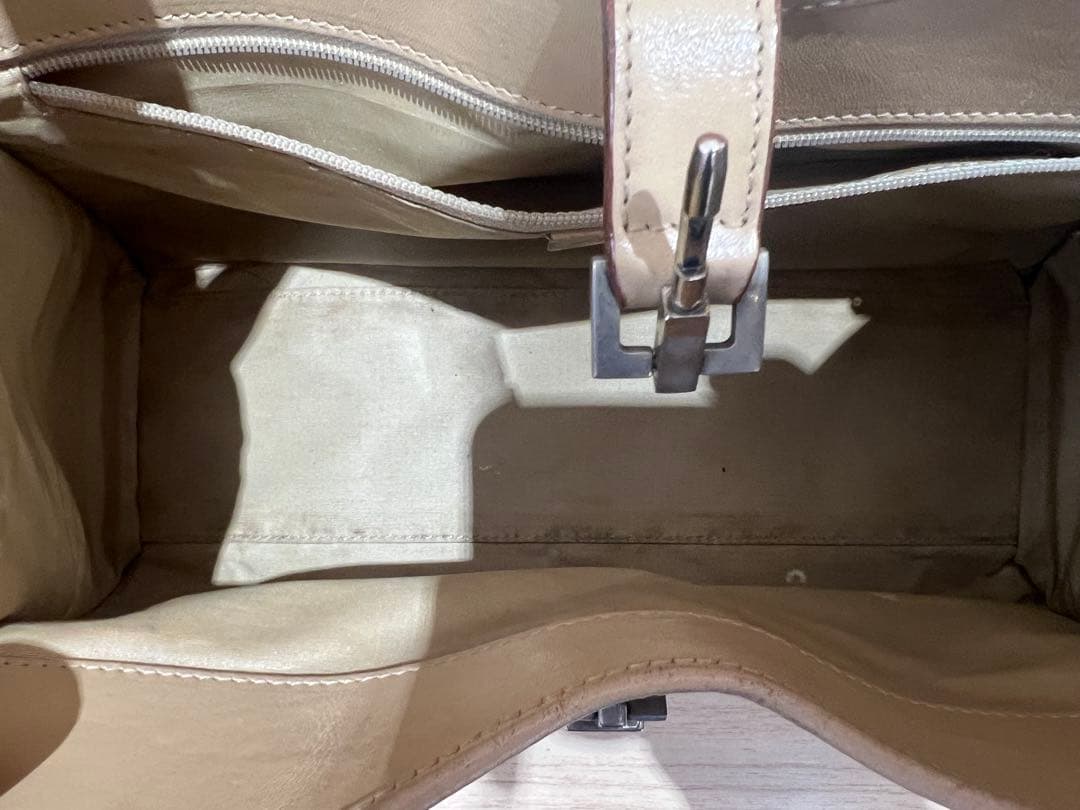 GUCCI グッチ ジャッキー GG柄 ショルダーバッグ キャンバス×レザー