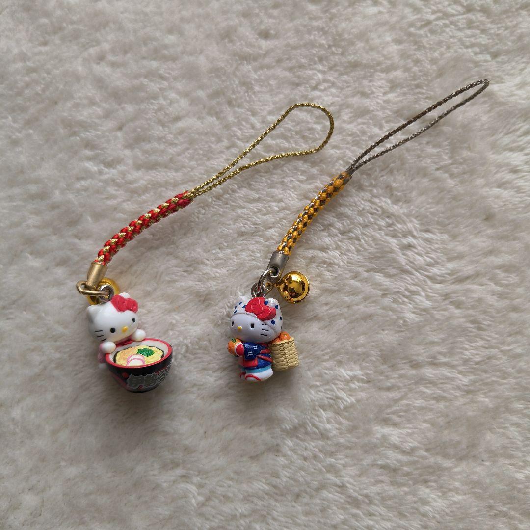 【新品未開封：レア】 ハローキティ　ご当地ストラップ　キーホルダー　：オマケ付き