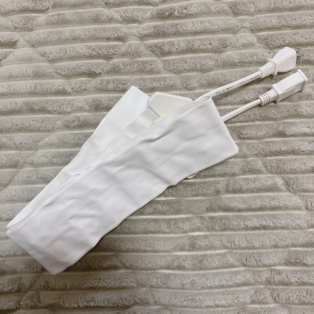 世界で一番薄い0.9mm 電源コード フラットコード 2m 白(2m, 白)世界で