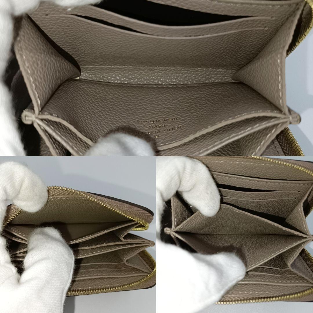 ルイヴィトン モノグラム　アンプラント　ジッピーパース　ベージュ　箱・袋付