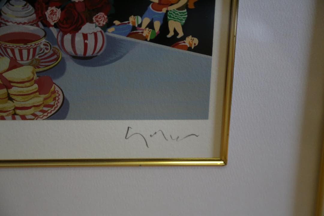 ヒロ・ヤマガタ 『シャンゼリゼの花火』 シルクスクリーン｜ヒロ