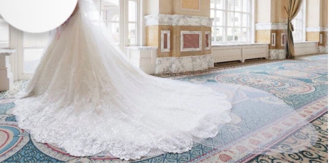 ミッキーベール　ロング　ゴールド