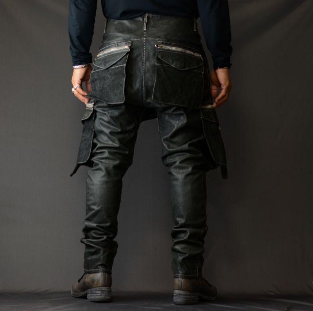 incarnation インカネーション レザー サルエルパンツ 黒 試着程度