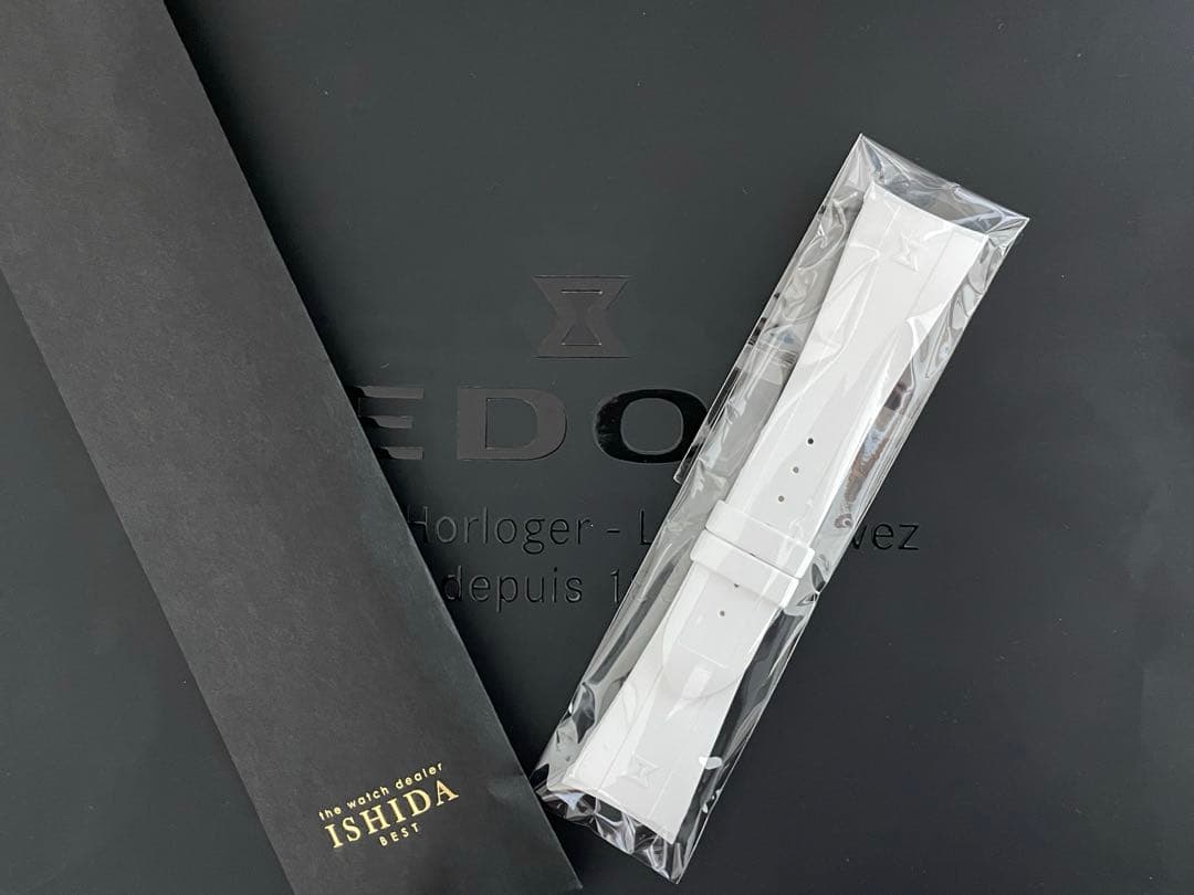 【新品未使用品】EDOX クロノオフショア1 ラバーベルト(ホワイト)