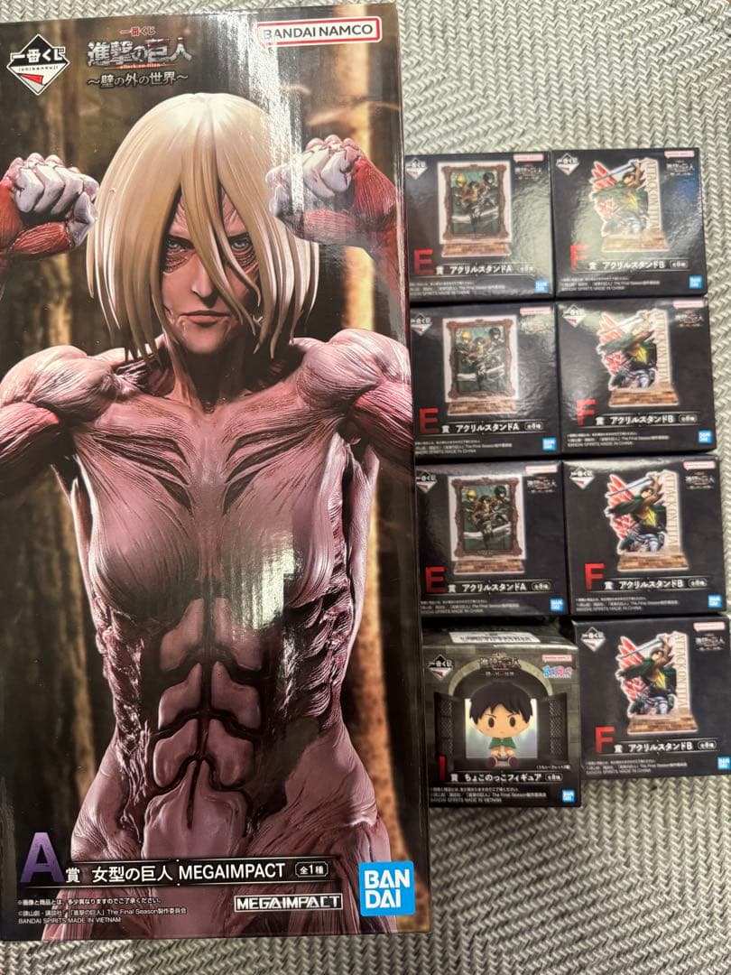 A賞 女型の巨人 MEGAIMPACT 進撃の巨人 1番くじセット