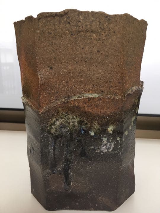 茶花用花器　焼き締め