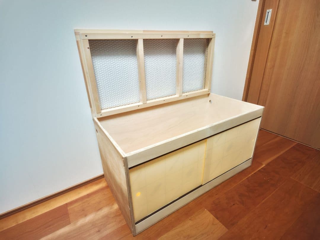 木製ケージ メッシュ蓋付き