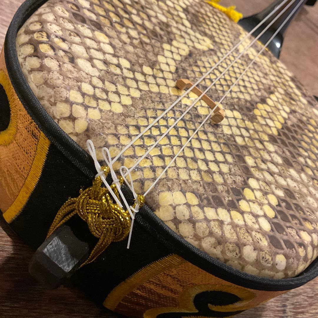 三線 本皮 強化張り 沖縄三線 本皮 強化張 琉球 沖縄 沖縄民謡 古典