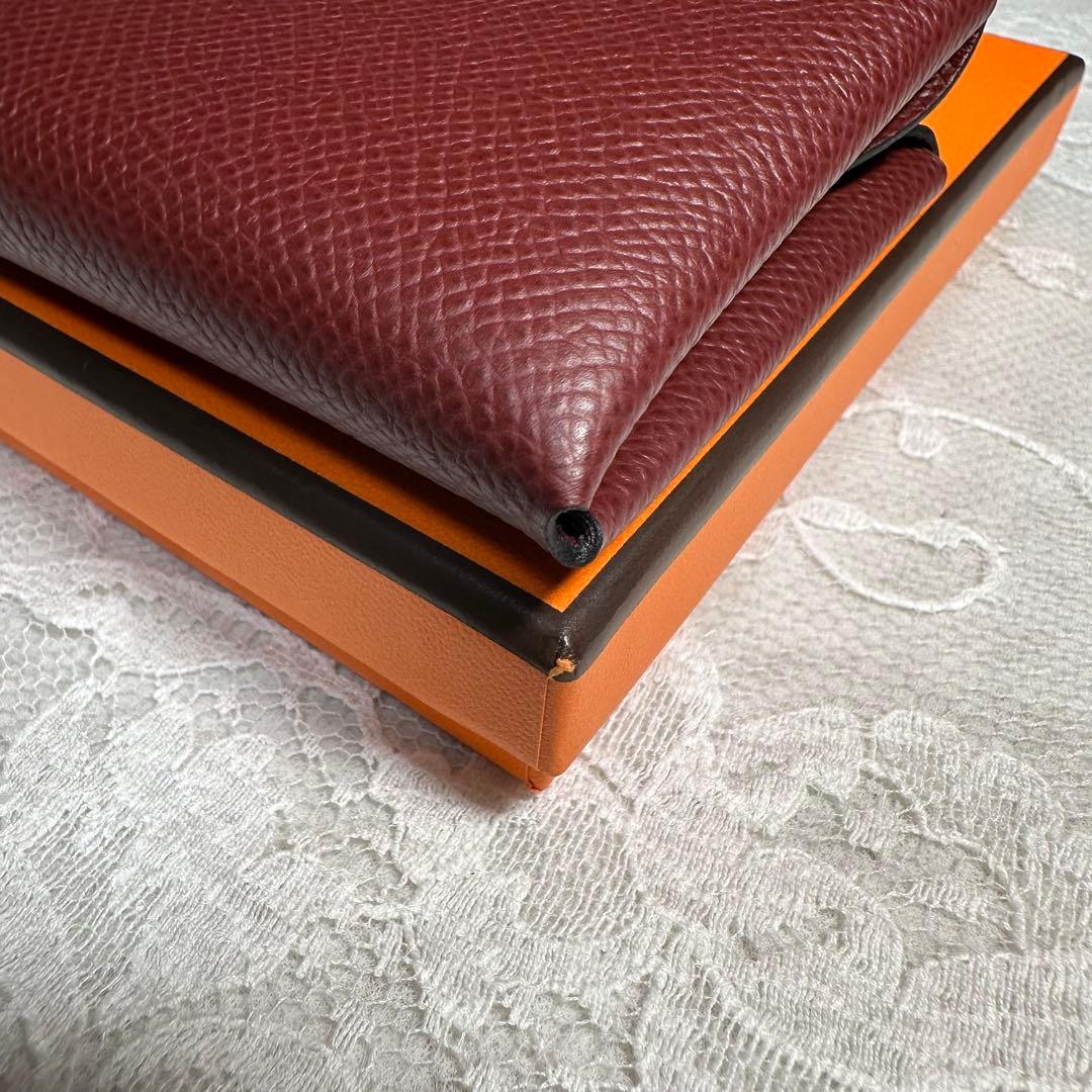 ❣️近年W刻印❣️エルメス　ガルヴィデゥオ　エプソン　ダークブラウン