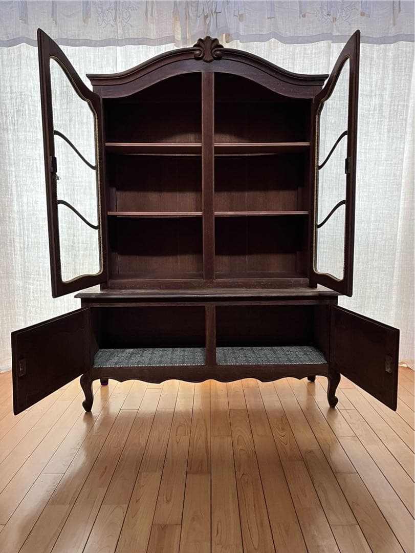 美品】フランスアンティーク ルイ15世 オーク材の装飾家具 送料込[3295