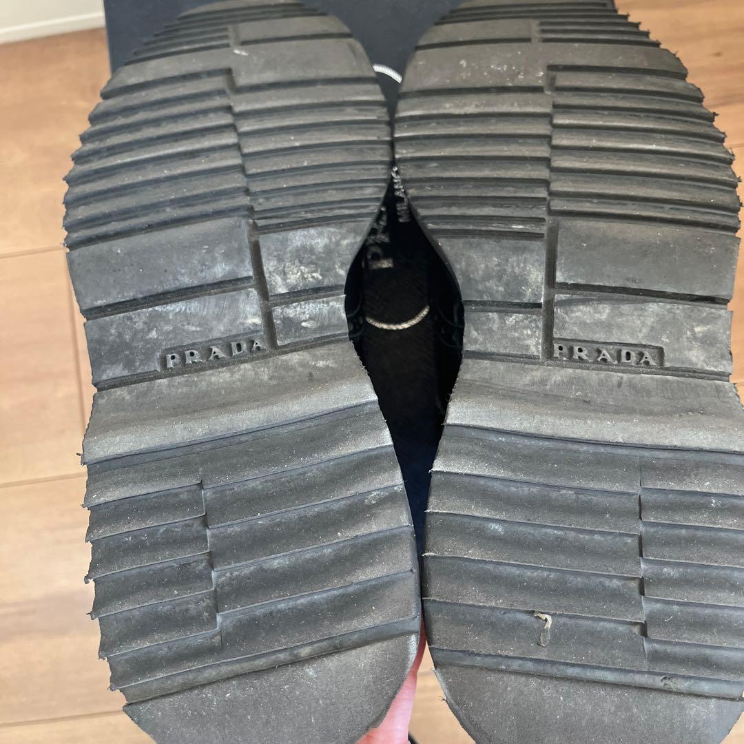 PRADA ウイングチップ レザーシューズ シャークソール ブーツ ローファー