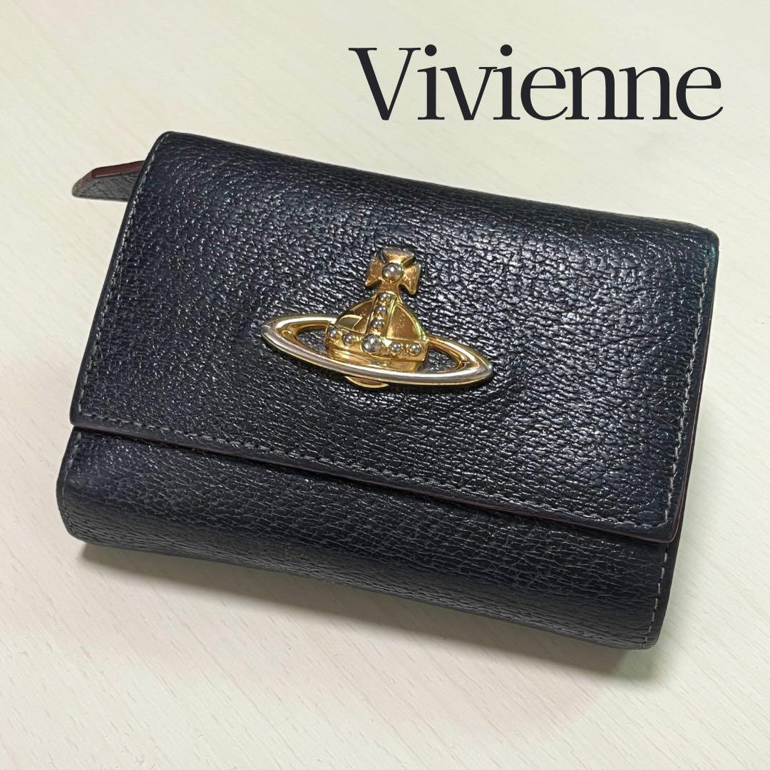 美品Vivienne Westwood 三つ折り財布 黒