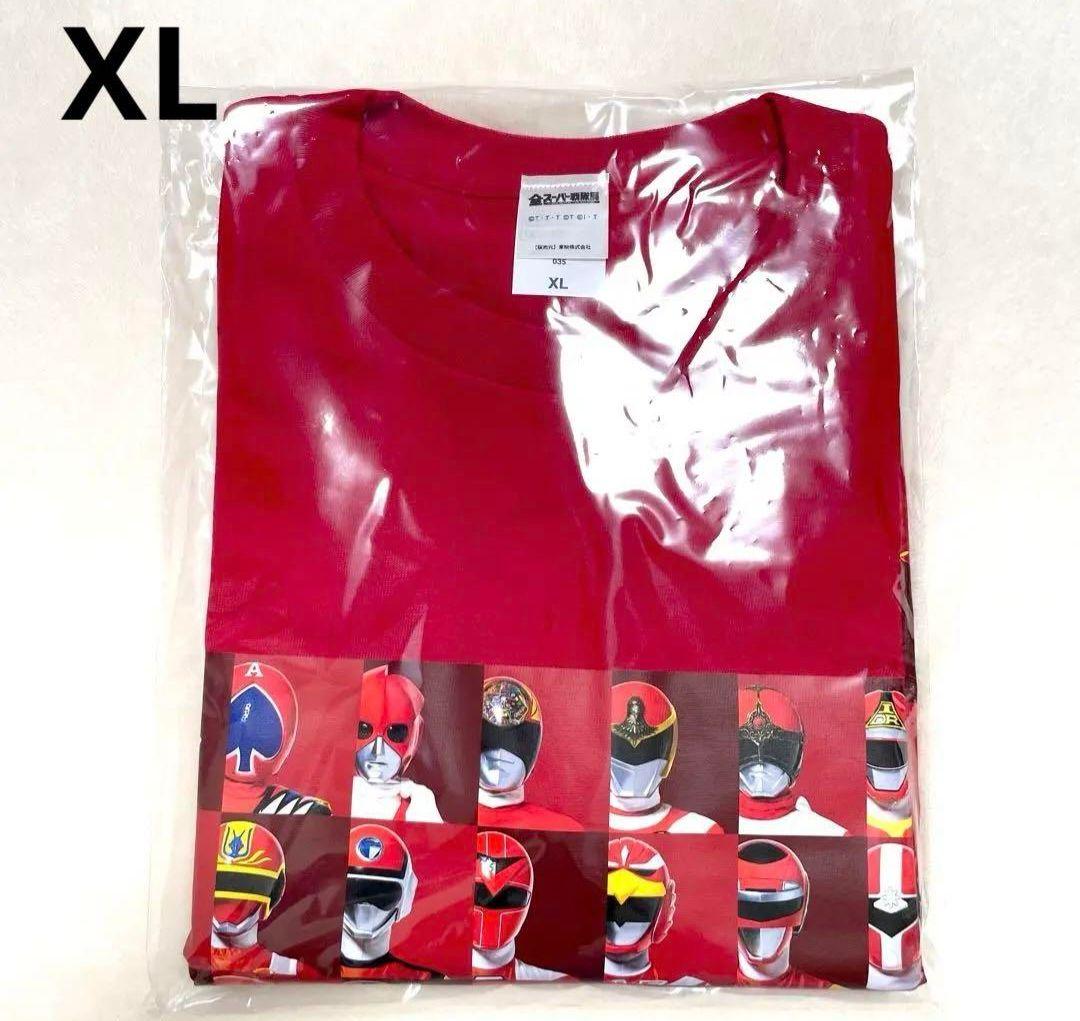 XL】Tシャツ レッド 赤 集合 全スーパー戦隊展 - メルカリ