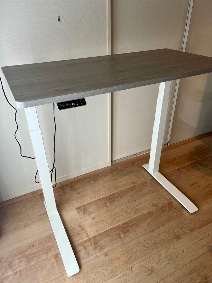 FlexiSpot 電動昇降デスク E7 Pro ホワイト脚＋天板ホワイトウッド