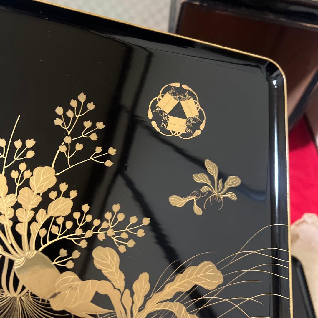 七草蒔絵吸物膳 八客