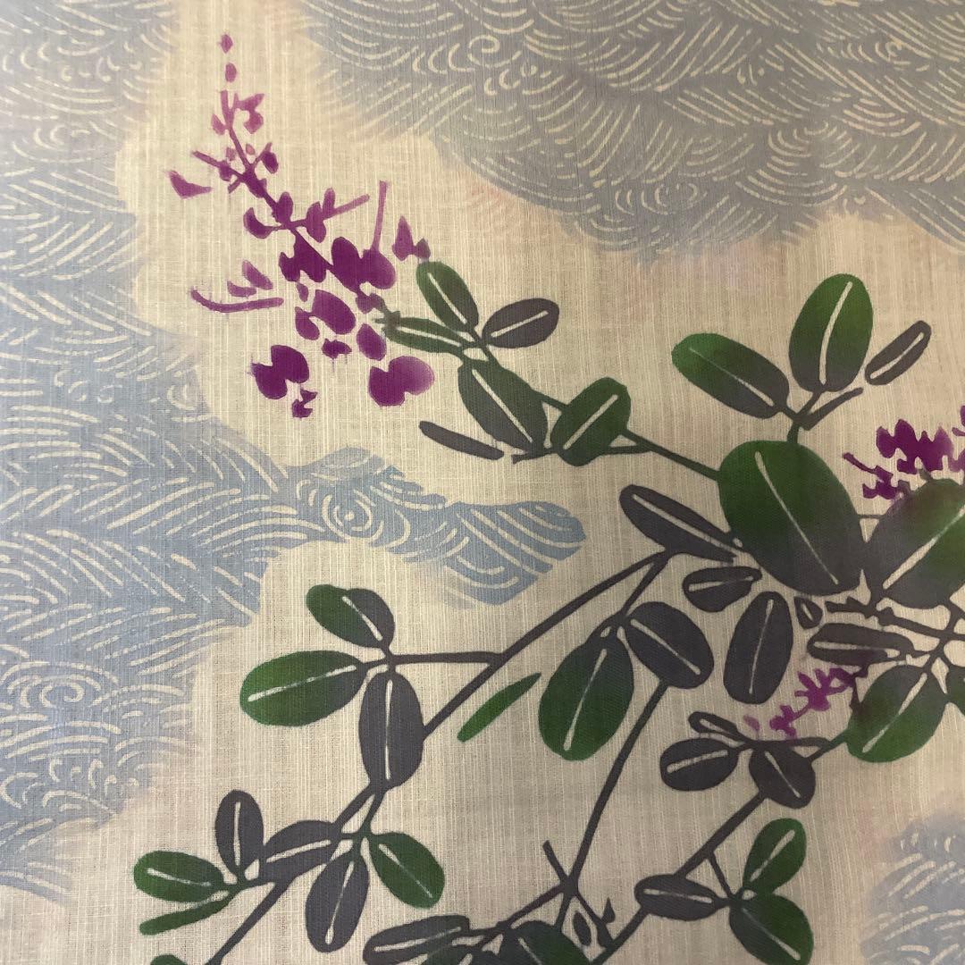 ゆかた　新品未使用　浴衣本染め　本染め綿紬ゆかた　注染染め