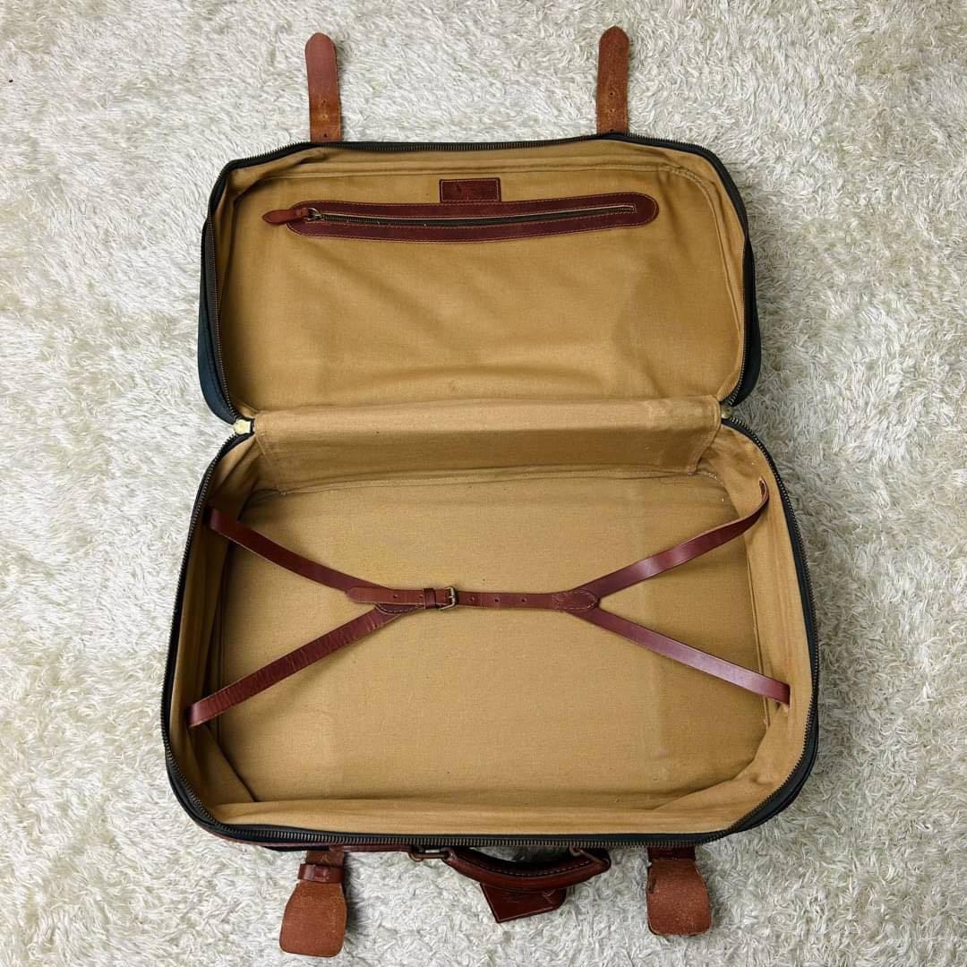 希少】ラルフローレン トラベルバッグ ブラックウォッチ PVC レザー 大