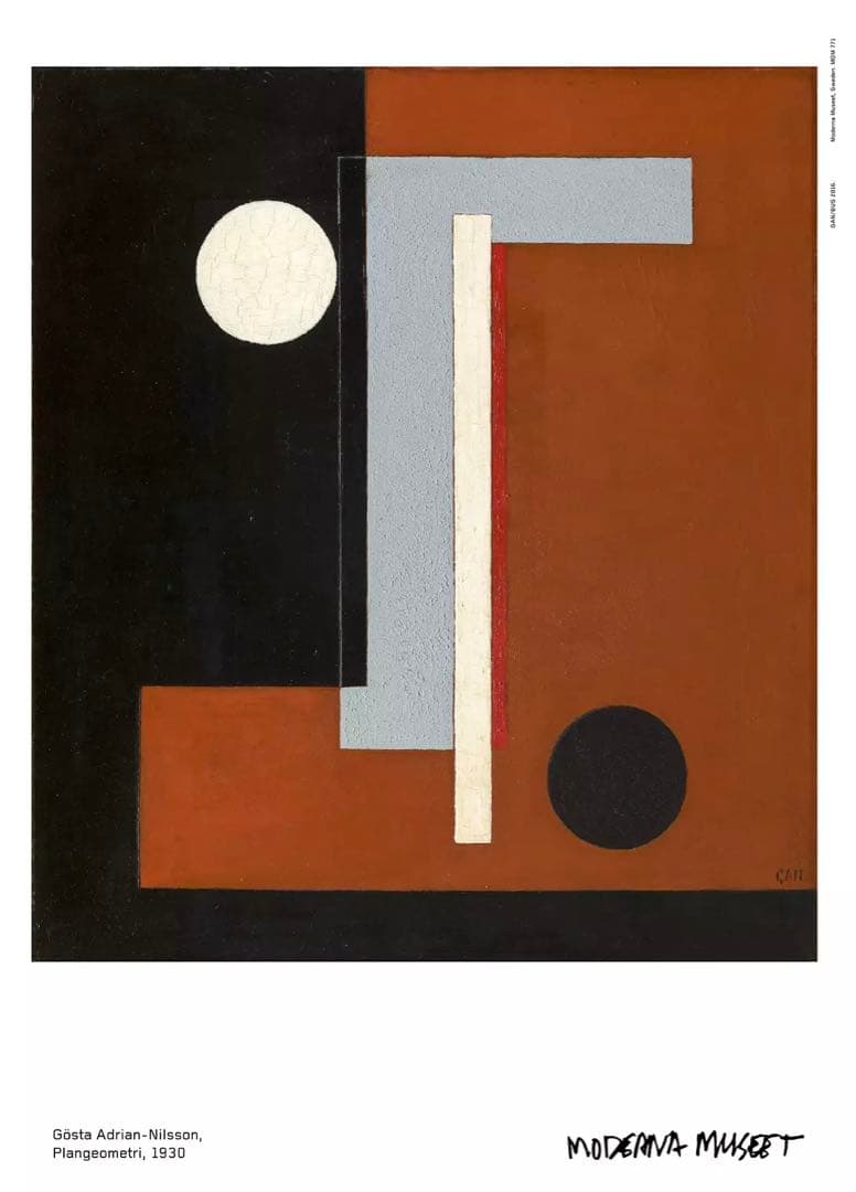 ヨースタ・エイドリアン・ニルソン 「Plane geometry」ポスター