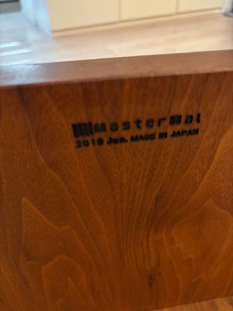masterwal 木製サイドテーブル 日本製 ※接合部分にガタ