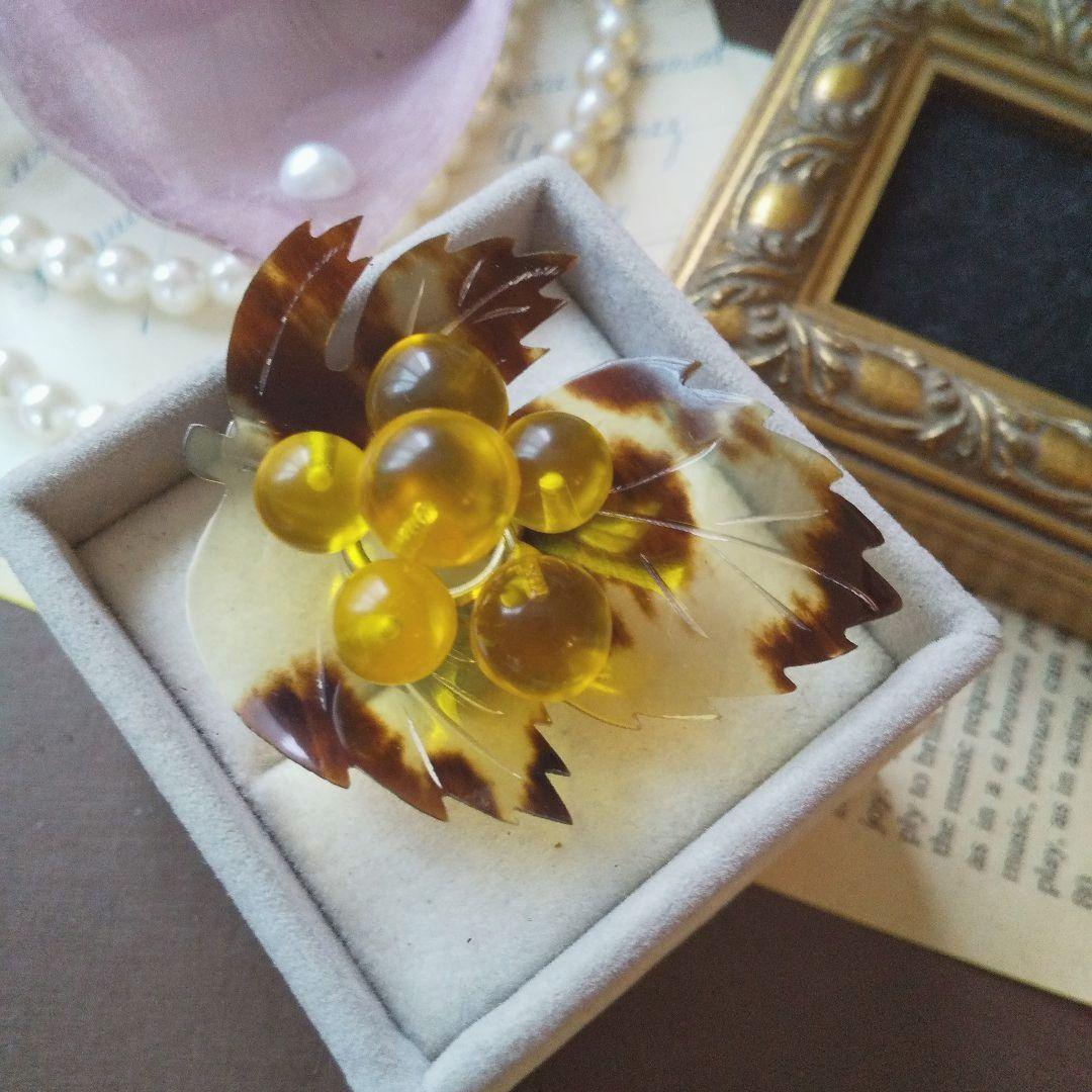 ☆鼈甲（べっ甲）無垢・大きな薔薇（バラ）のブローチ☆新品☆鼈甲保証☆