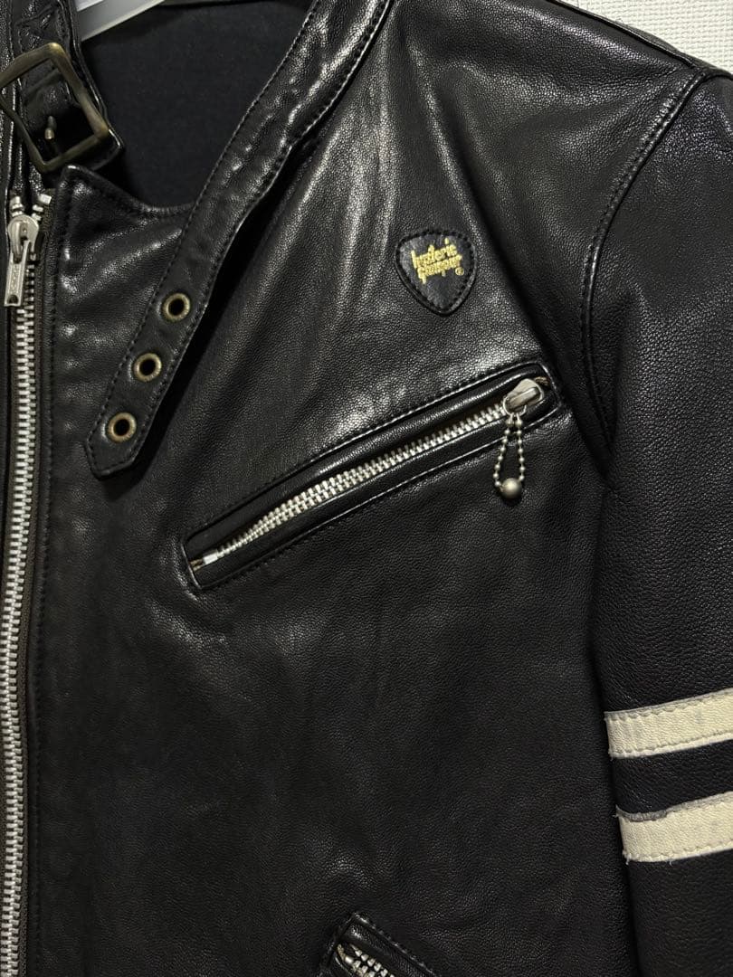 □HYSTERIC GLAMOUR ゴートレザー シングル ライダース S