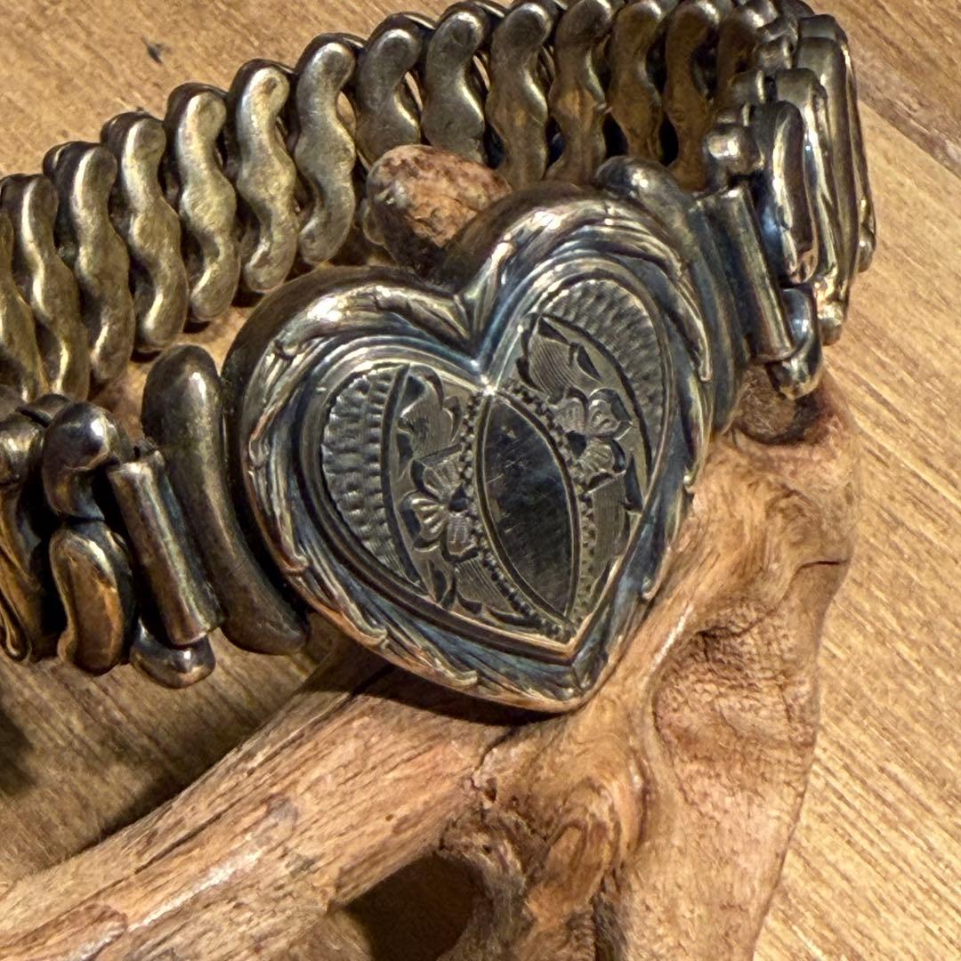 USAヴィンテージ　スイートハートブレスレット　ジュエリー　スウィート米軍銀