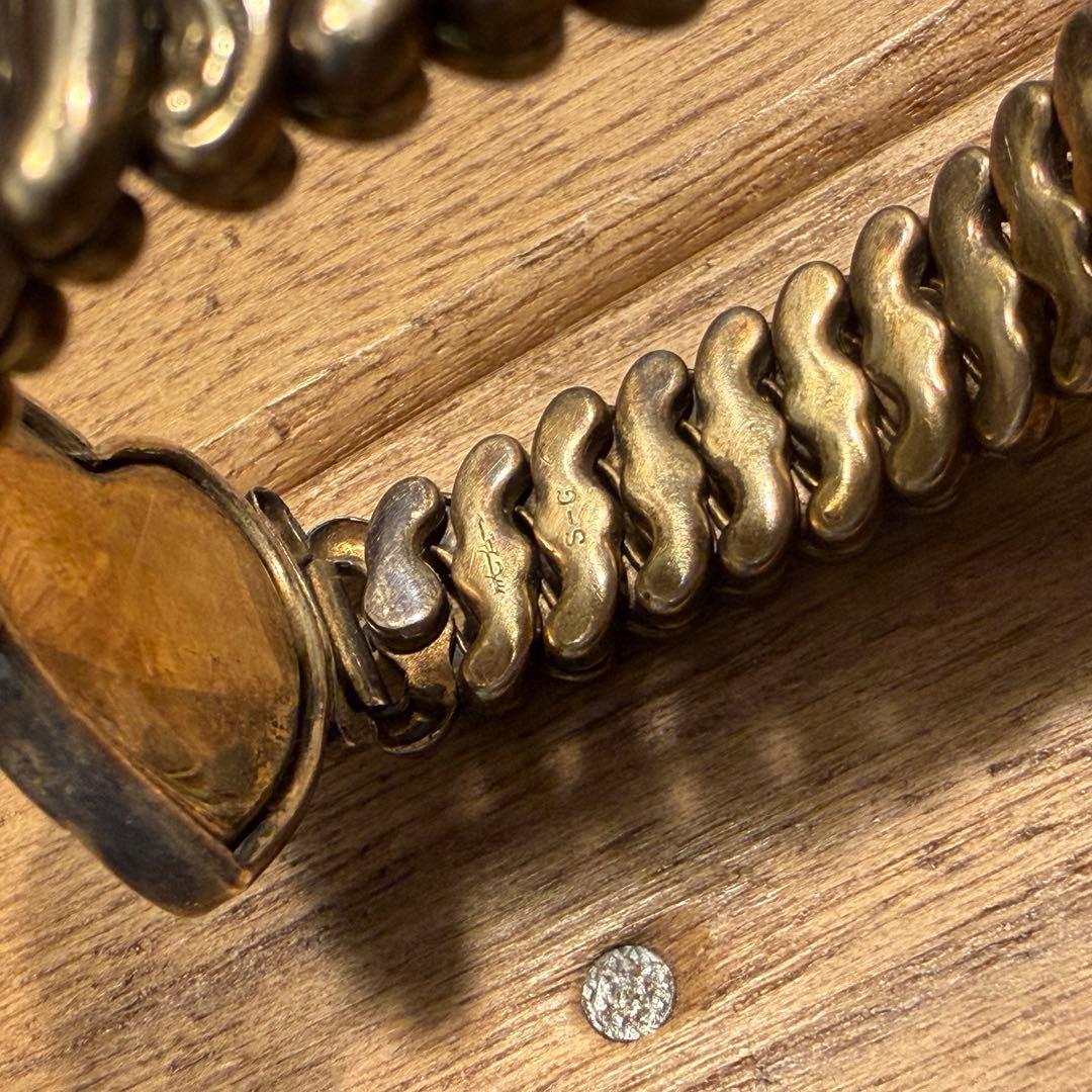 USAヴィンテージ　スイートハートブレスレット　ジュエリー　スウィート米軍銀