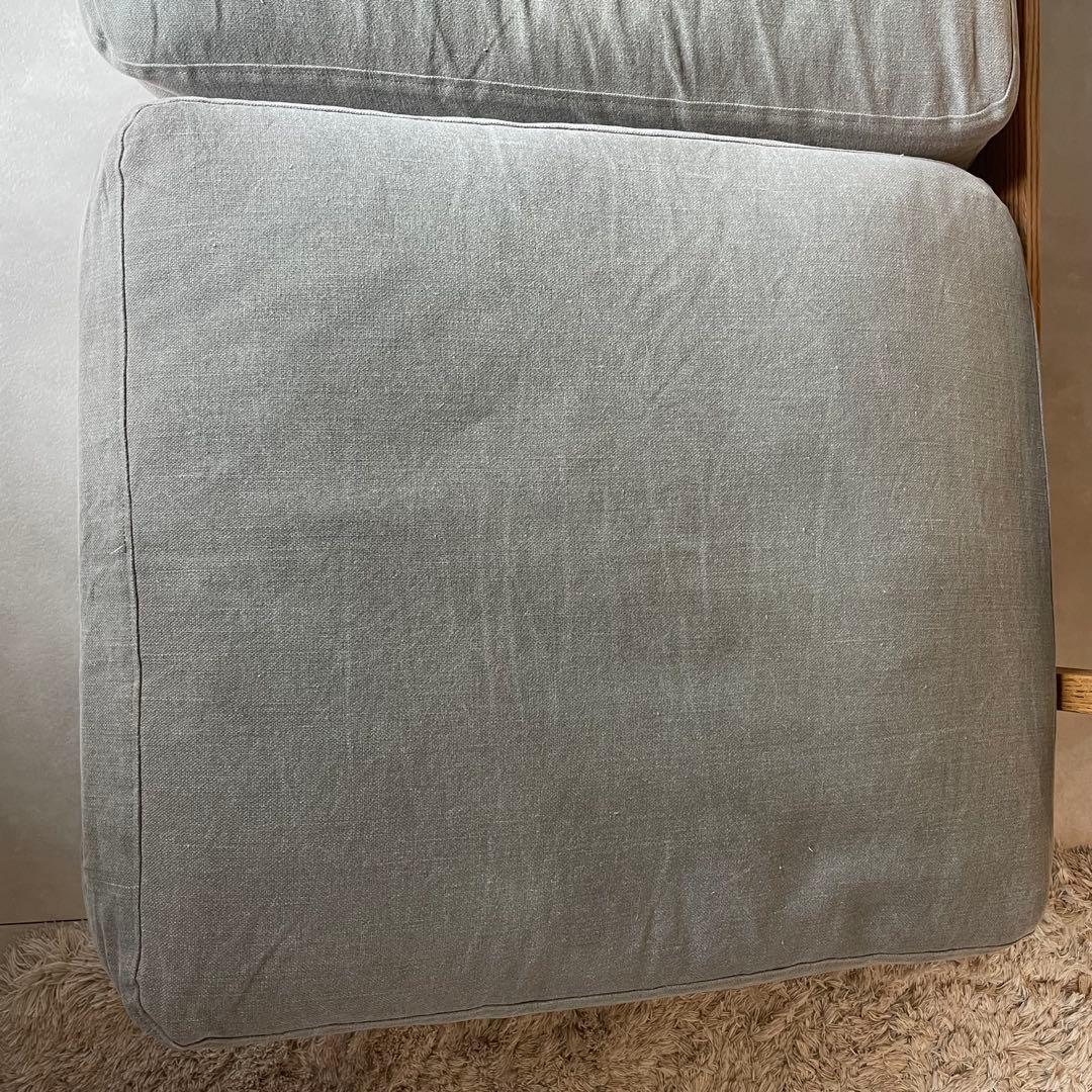 モモナチュラル　「 オットマン 」 フットスツール　クラウドローソファー