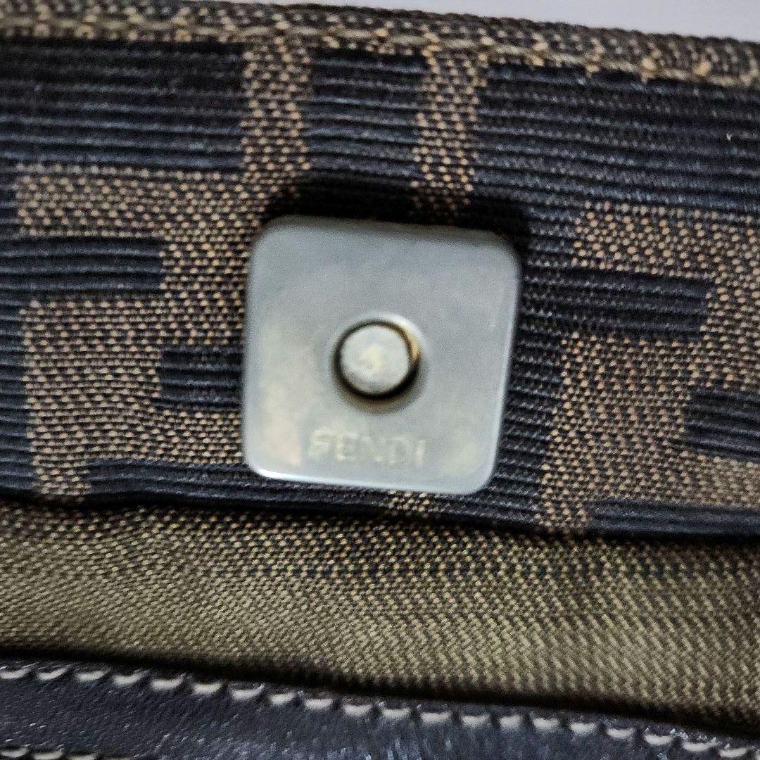 FENDI フェンディ ズッカ ハンドバッグ ブラウン