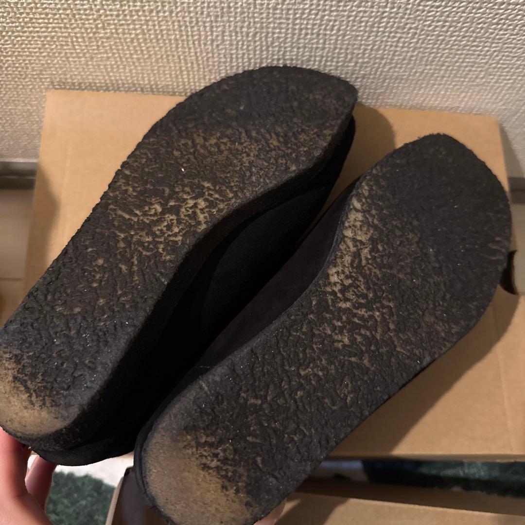 クラークス　ワラビー　スェード黒　箱付き