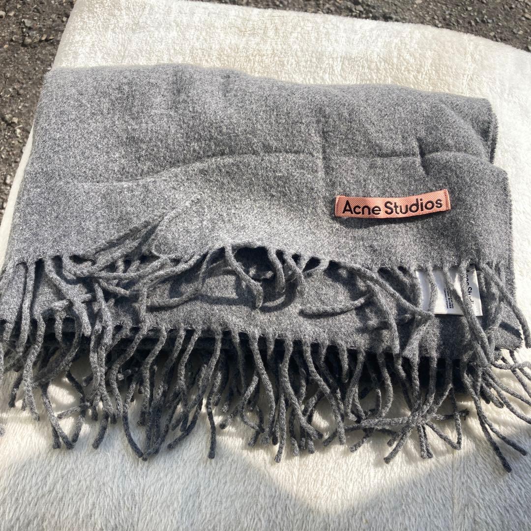 アクネスタジオスAcne Studios ストール ウールマフラー グレー
