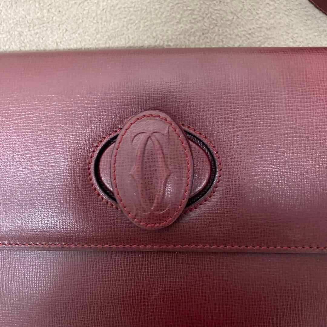 K*︎様 Cartier バーガンディ ショルダーバッグ