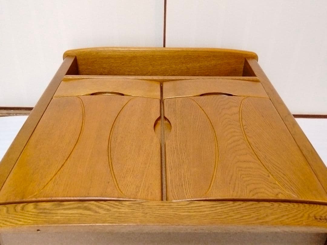 展示美品】浜本工芸 HAMAMOTO 電話台 FAX台 飾り棚 サイド