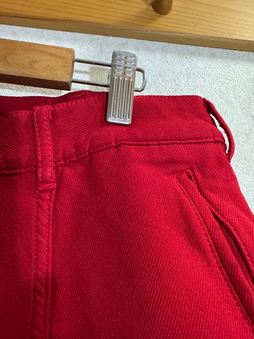 コムデギャルソンオムプリュス 赤 サルエルパンツ フロントボタン S