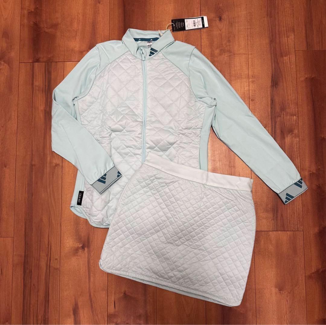 長袖　裏起毛　キルティング　ジャケット　中綿　スカート　セットアップ　秋冬　新品