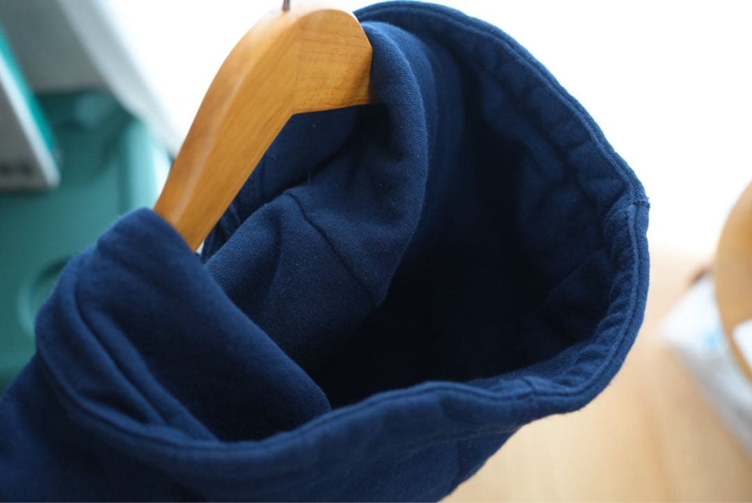 NOAH ネイビー フード付きパーカー