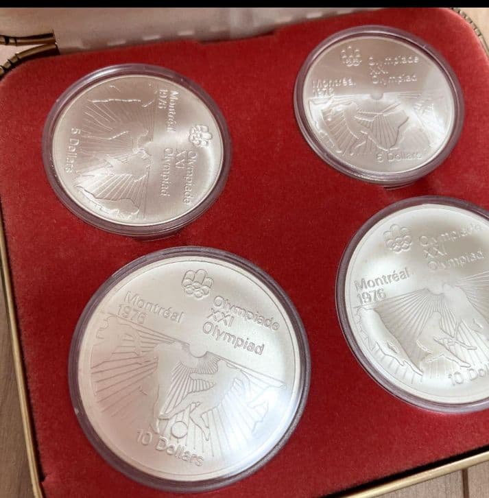 モントリオールオリンピック 銀貨4枚セット　1976