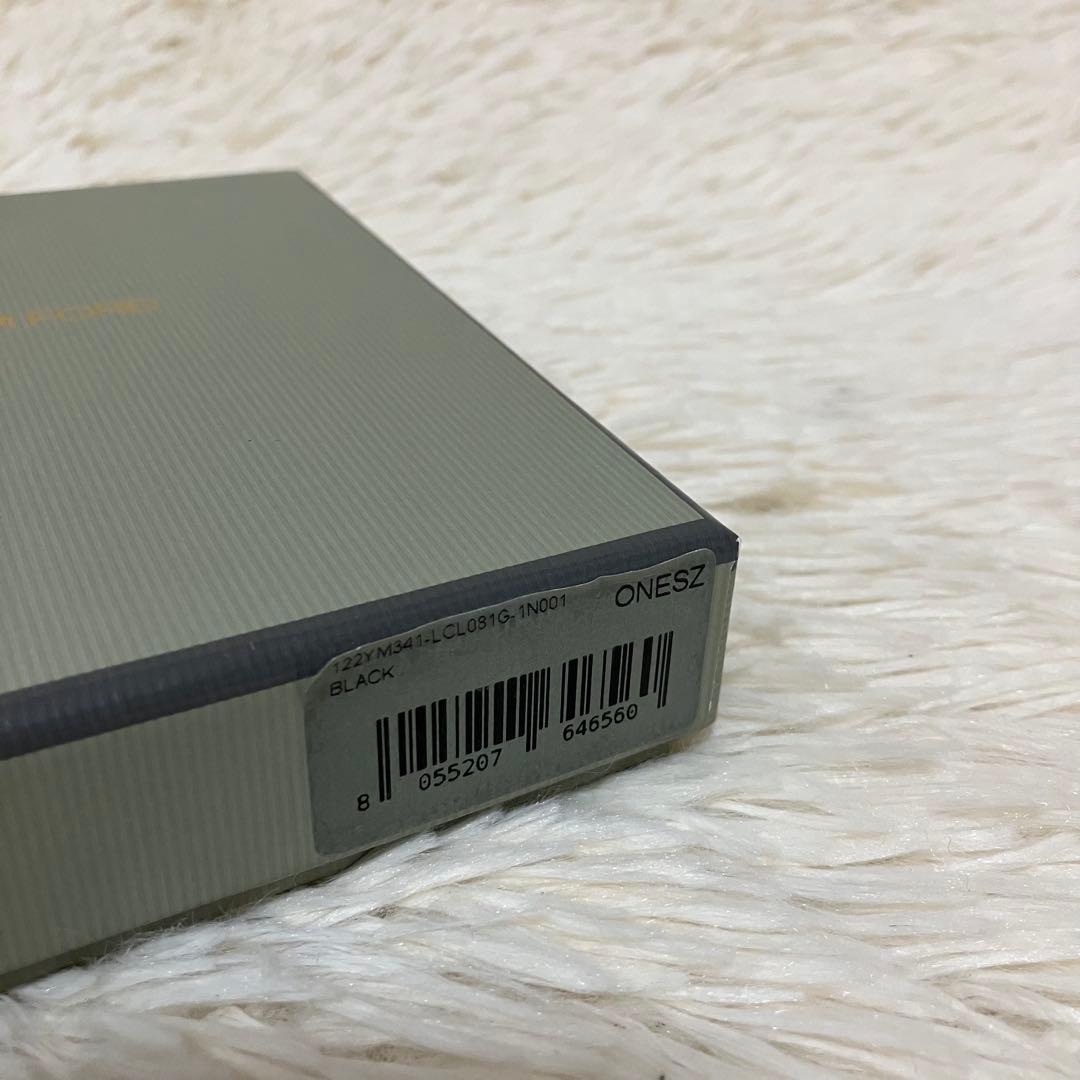 【美品】トムフォード カードケース レザーブラック ゴールドメタル 箱付き