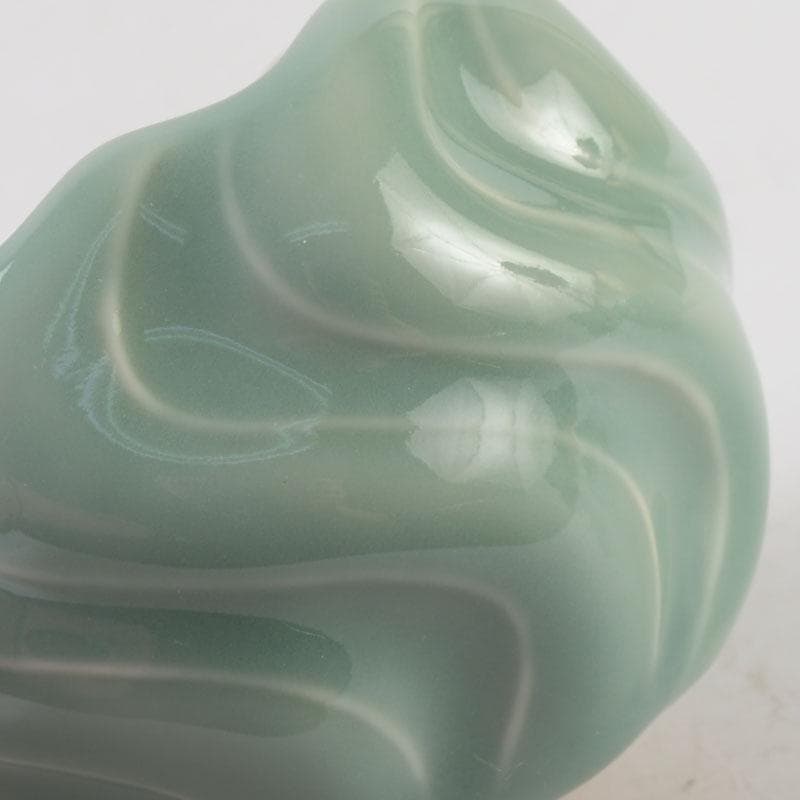 和食器 茶懐石 京焼 加藤渓山作 砧青磁 捻小附 五客