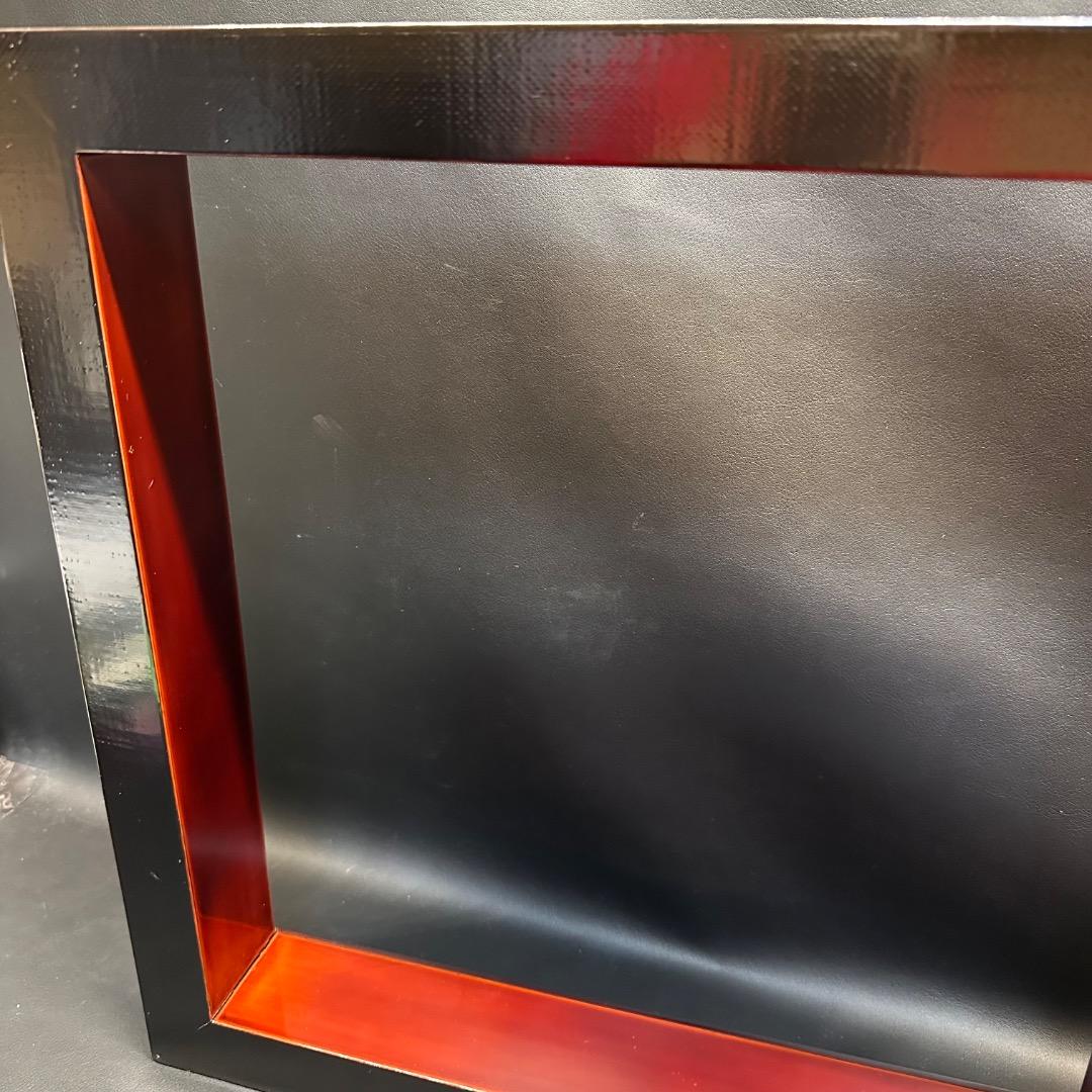 ♡Ec左1005 未使用保管品 輪島塗 爐縁 茶道具 漆器 装飾 栞付き