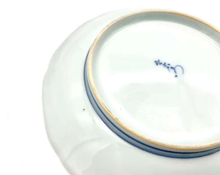 十三代 今泉今右衛門(造) 色絵 桃 飾皿 共箱