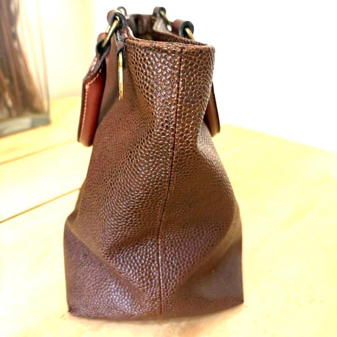 Mulberry ブラウンレザートートバッグ 舟型トートバッグ マルベリーバッグ