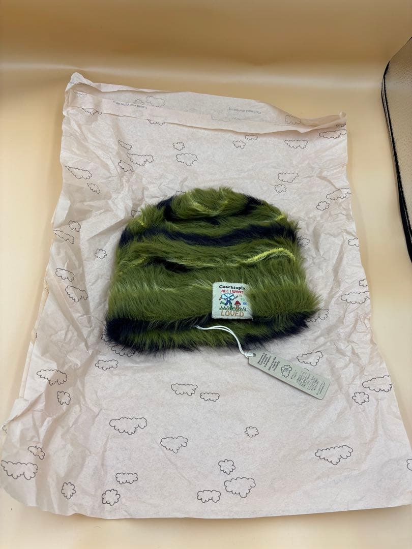 COACH(Coachtopia)】ファジー ニット ビーニー