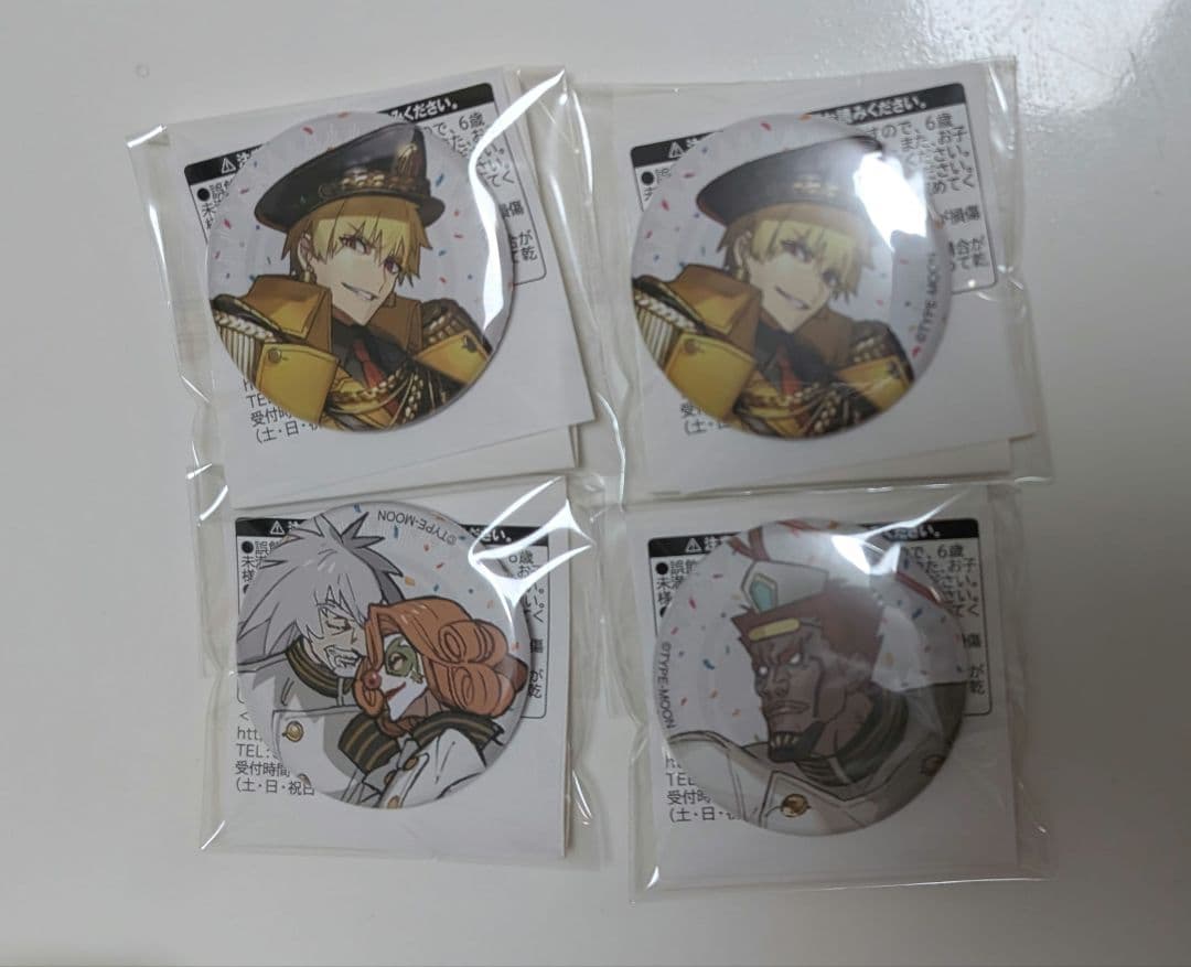 ワダアルコ展 缶バッジ ギルガメッシュ 4点 ワダアルコ展 缶バッジ 4点