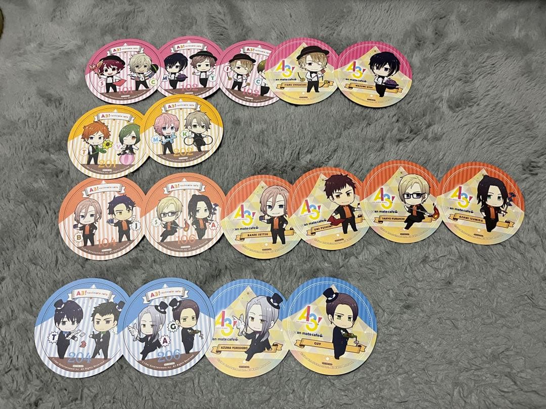 A3!  アニメイトカフェ コラボ  アクリルキーホルダー