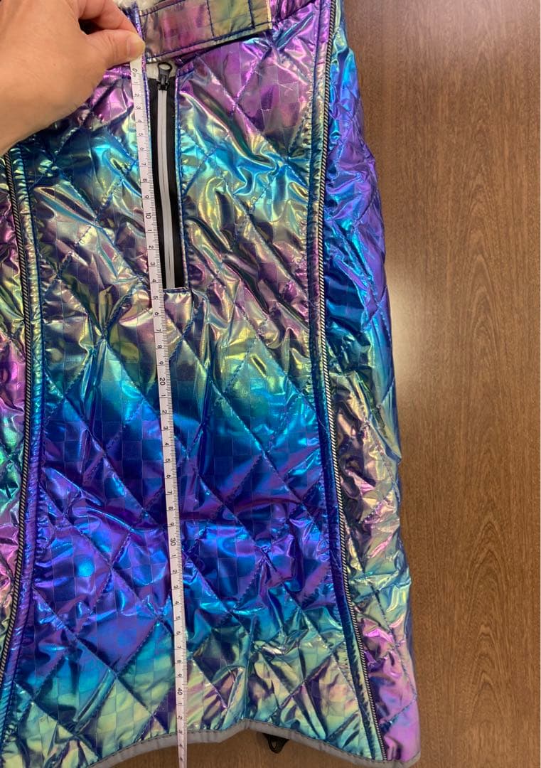 Lサイズ】アウター コート 冬服 防寒着 いぬ わんちゃん ブルー系