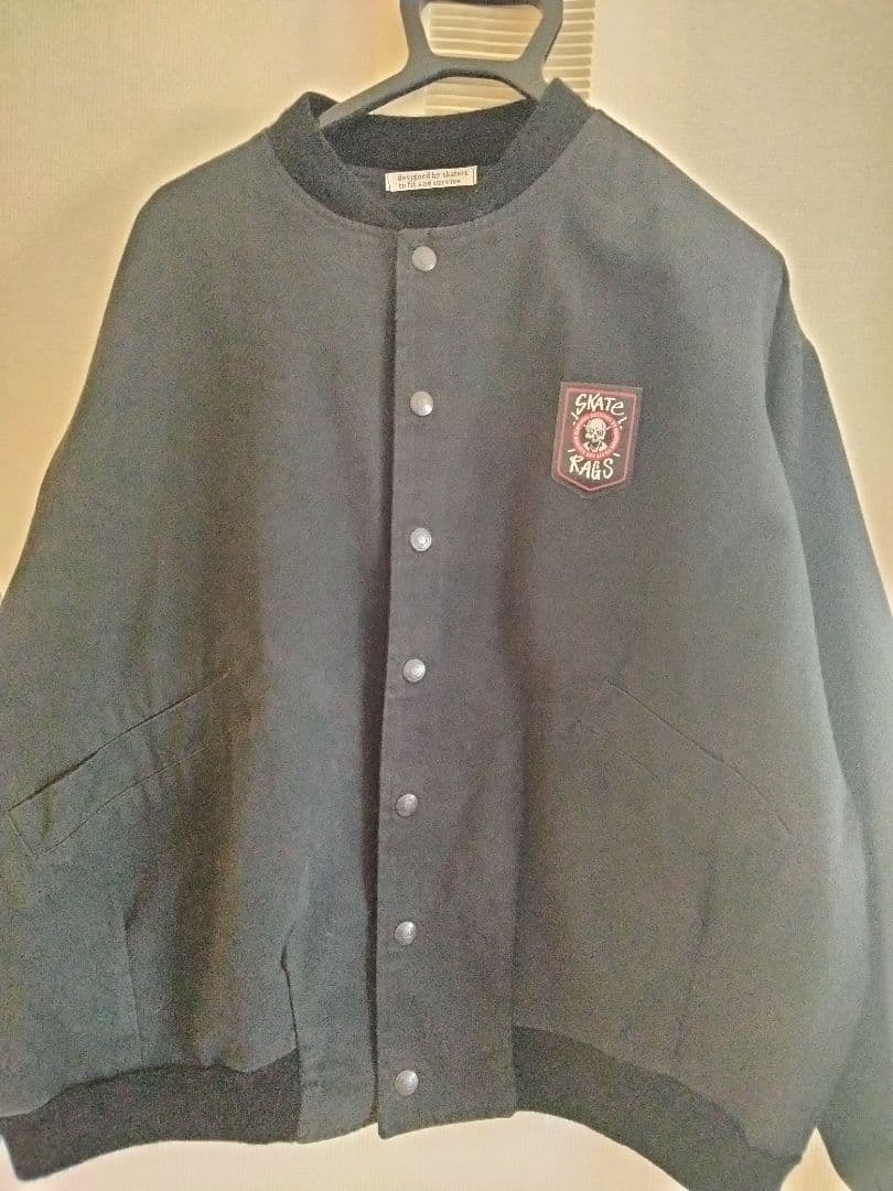 【80s】【USA製】Skate Rags コットンジャケット　ブラック