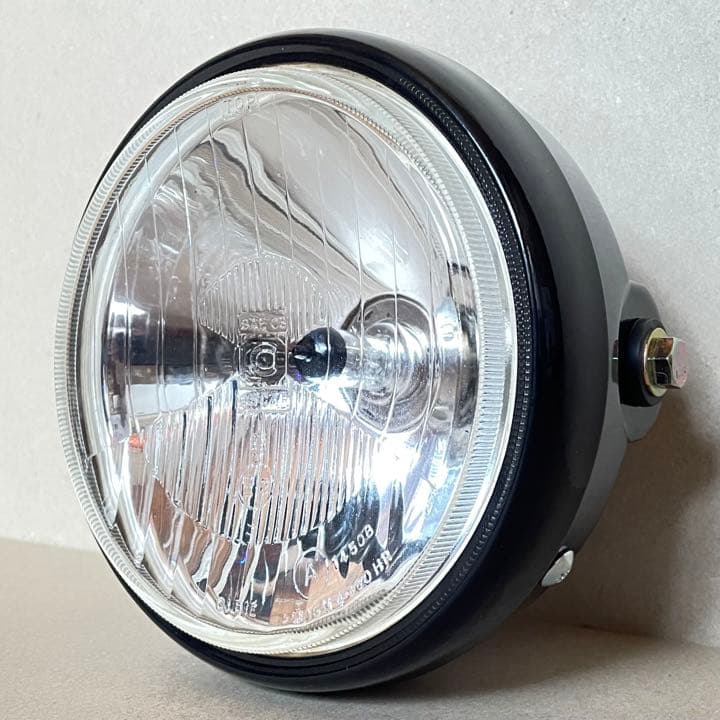 当時物 シビエ 凹み ヘッドライト 160φ CIBIE バブ CB250T