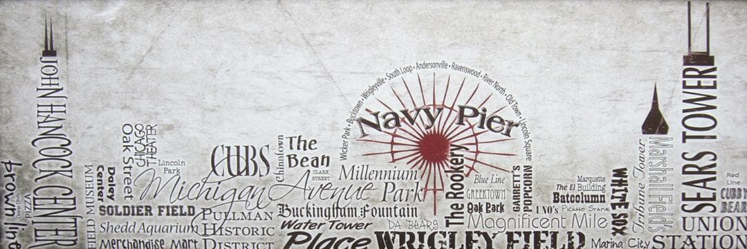 絵画 アートポスター テイムソン作 スカイライン シカゴ