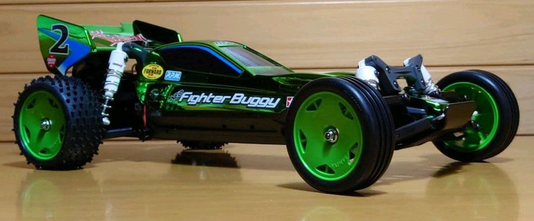 田宮ネオマイティフロッググリーンメタリック＆プロポ＆バッテリー充電器セット完成品 田宮ネオマイティフロッググリーンメタリック＆プロポ＆バッテリー充電